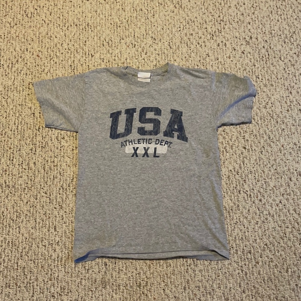 Hanes USA Grey T Shirt